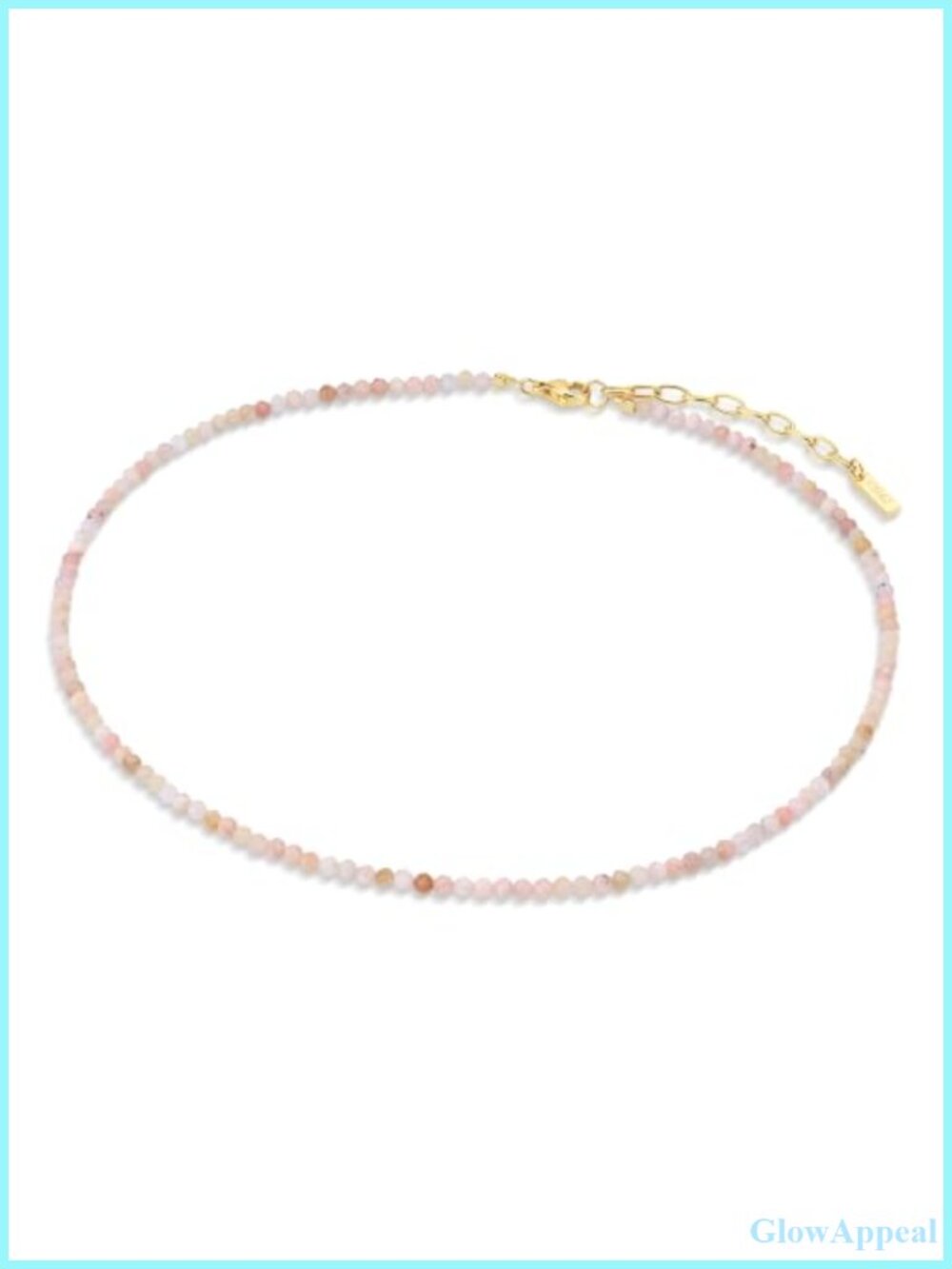 Dainty Beaded Necklace with 18K Gold Plated Stainless Steel Beads